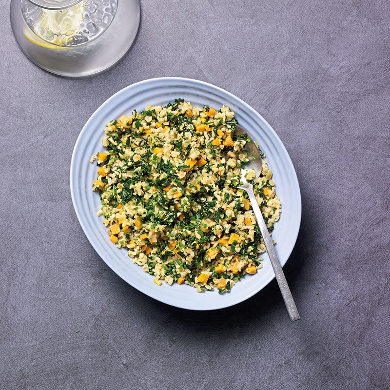 Instant Pot® Brown Rice, Kale & Sweet Potato Pilaf