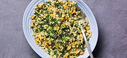 Instant Pot® Brown Rice, Kale & Sweet Potato Pilaf