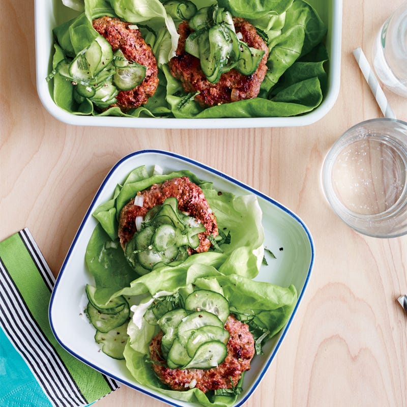 Photo of Bunless Asian beef burger wraps by WW