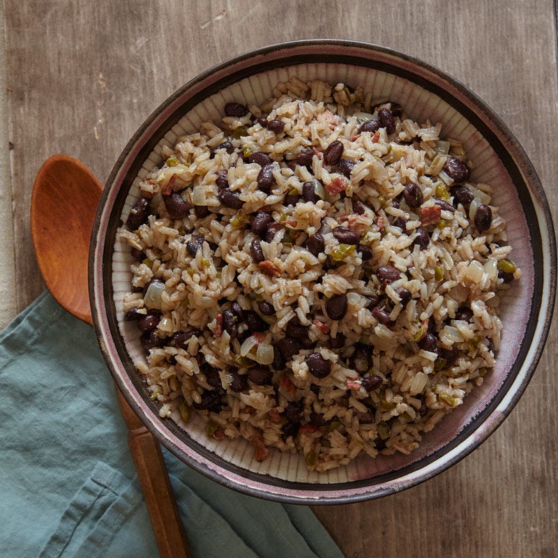 Photo of Cuban rice and black beans by WW