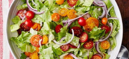 Tossed salad with classic Italian dressing