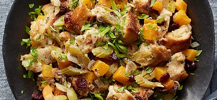Slow cooker butternut squash and sage stuffing