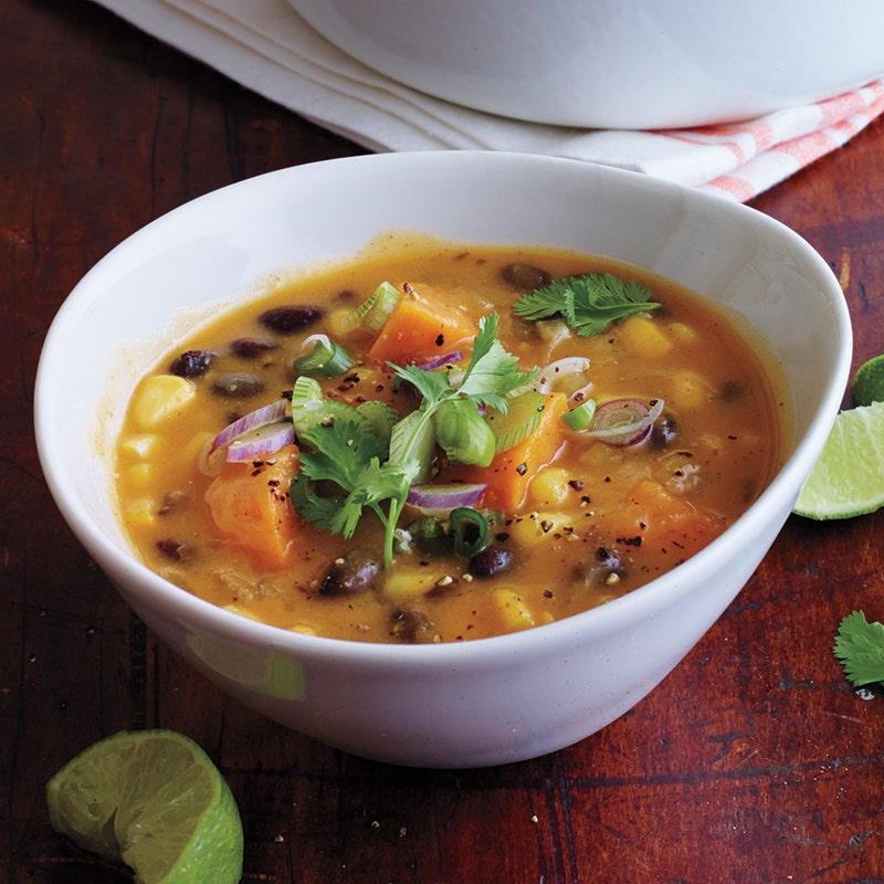 Black bean and sweet potato soup