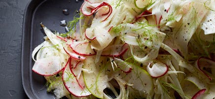No-cook apple and fennel slaw