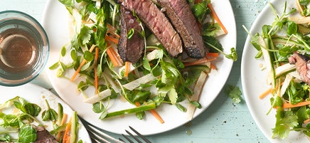Thai Beef and Pea Shoot Salad