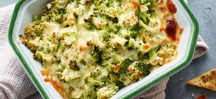 Creamy parmesan-broccoli dip