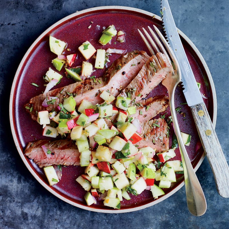 Photo of Rosemary steak with apple-horseradish relish by WW