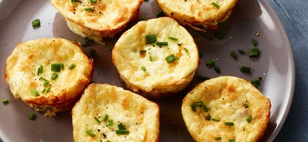 Mini Crustless Turkey Bacon & Onion Quiche