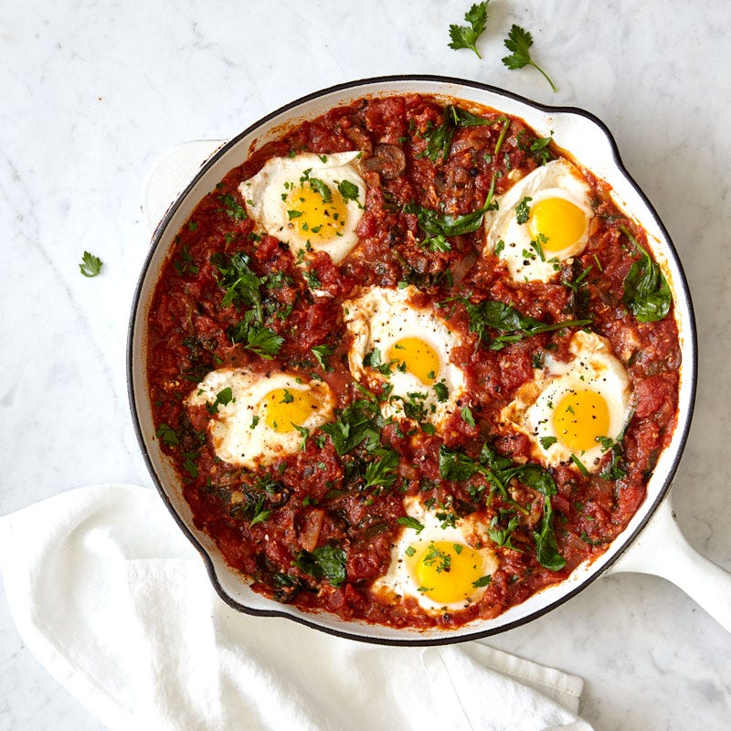 Photo of Shakshouka (tomato and egg stew) by WW
