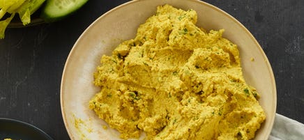 Indian-spiced roasted cauliflower dip
