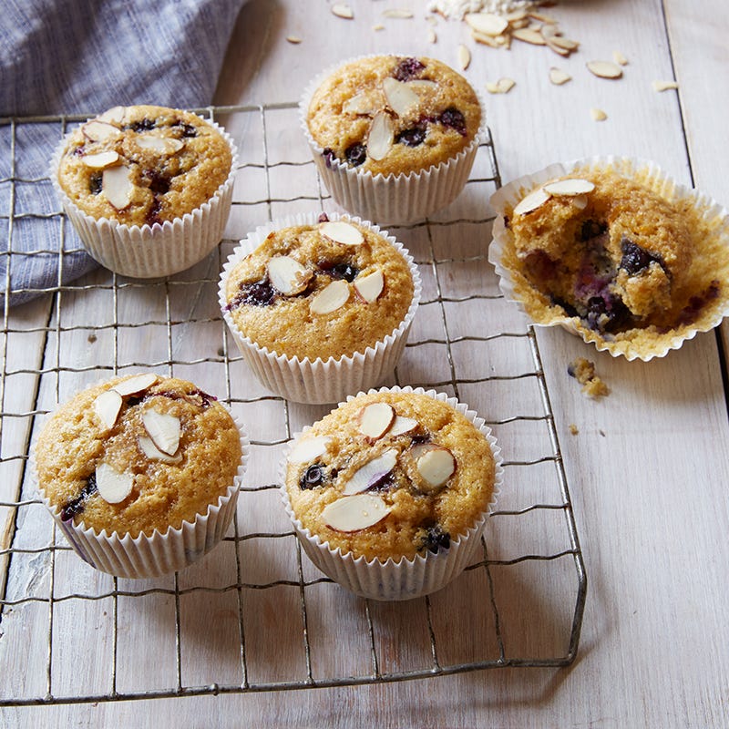 Photo of Almond-Blueberry Cornmeal Muffins by WW