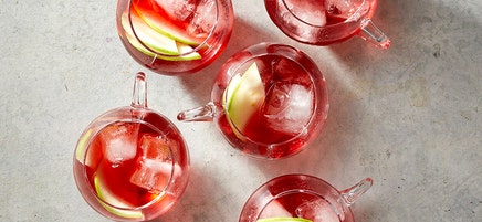 Spiced Apple Hibiscus Tea Punch