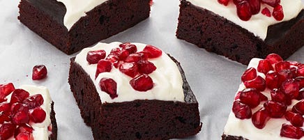Chocolate cake with vanilla cream