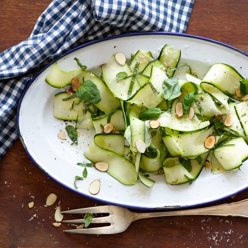 Photo of Lemon-basil zucchini ribbon salad by WW
