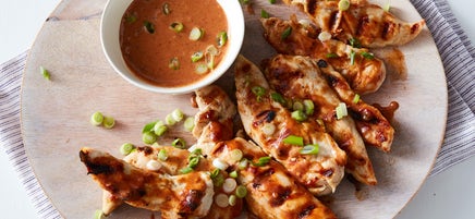 Peanut chipotle BBQ chicken tenders