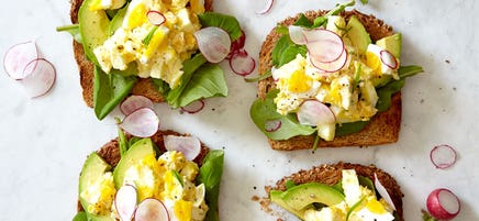 Open-Faced Egg Salad Sandwiches