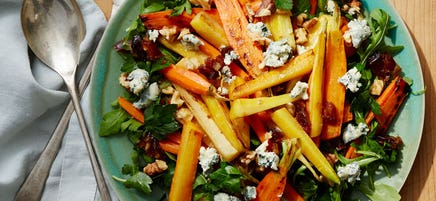 Date & Blue Cheese-Roasted Carrot Salad