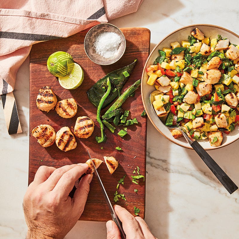 Photo of Mexican Chopped Salad with Grilled Scallops by WW
