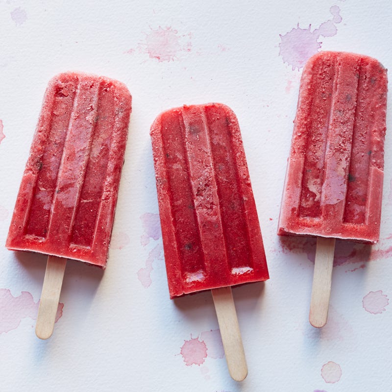 Photo of Strawberry basil pops by WW