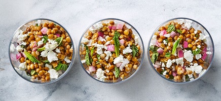 Lentil Salad with Fresh Mint & Goat Cheese