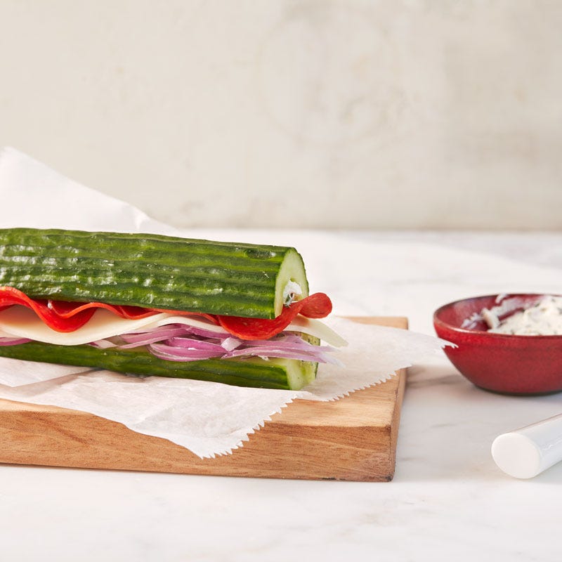 Photo of Italian cucumber subs by WW