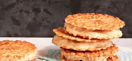 Peanut butter-banana ice cream sandwiches