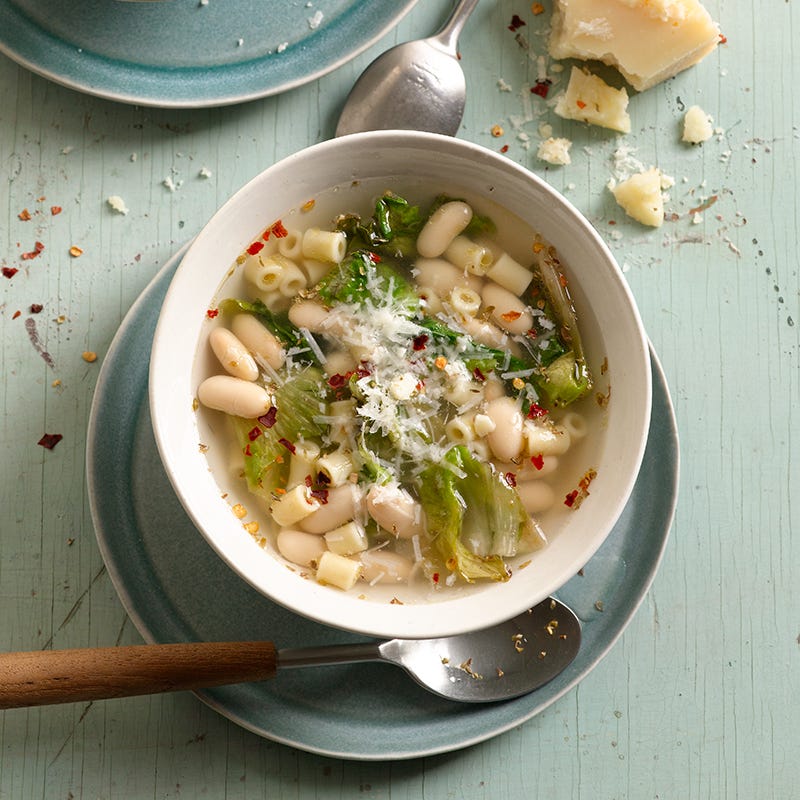 Pasta, bean, and sausage soup