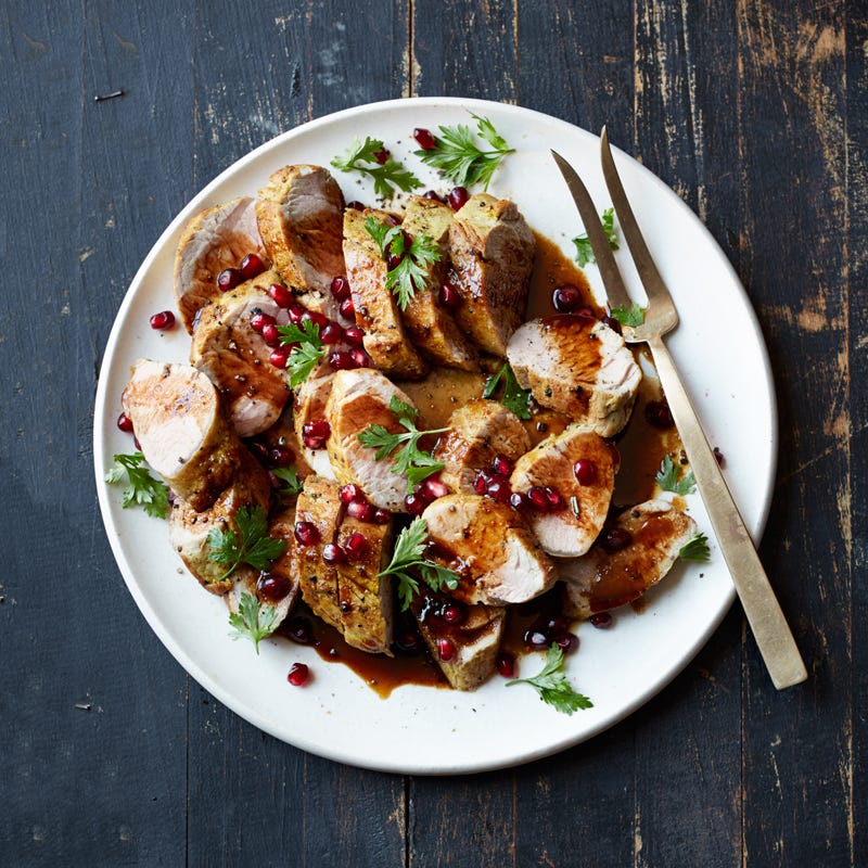 Photo of Roast pork tenderloin with pomegranate sauce by WW