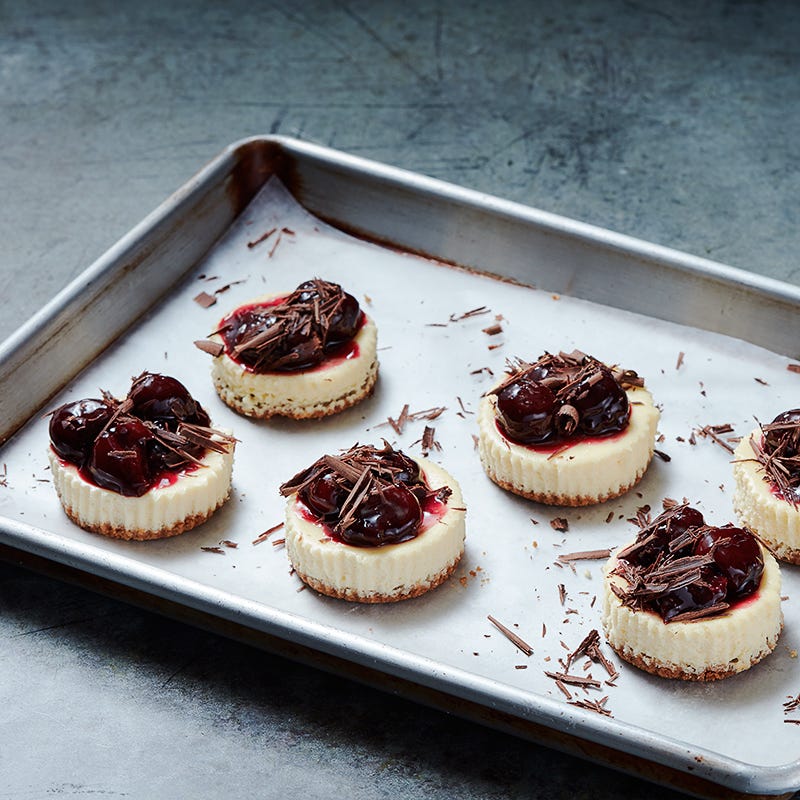 Photo of Dark Chocolate-Cherry Cheesecakes by WW