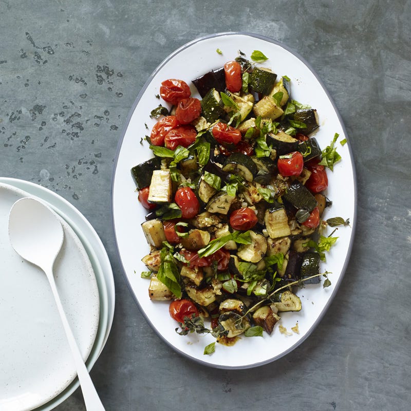 Roasted eggplant caponata