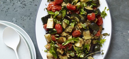 Roasted eggplant caponata