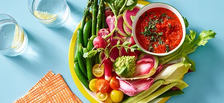 Smoky spiced red pepper dip
