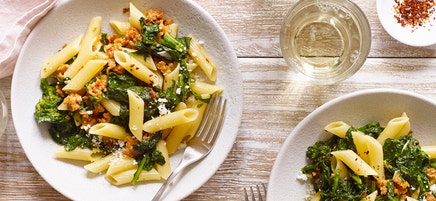 One-Pot Penne with Broccoli Rabe & Sausage