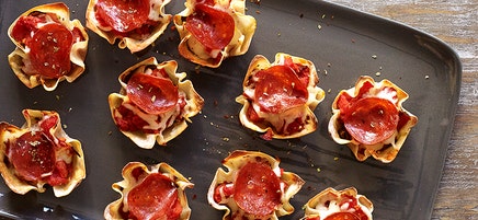 Pepperoni pizza snacks