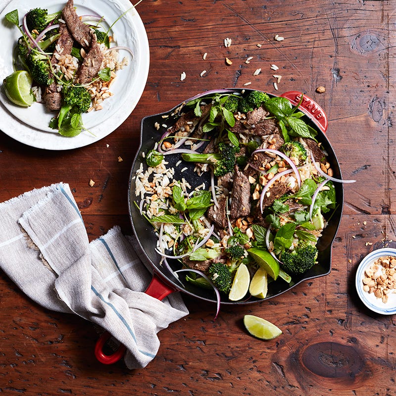 Vietnamese beef and broccoli bowl