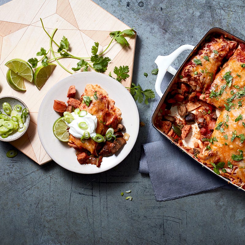 Photo of Chorizo and veggie enchiladas by WW