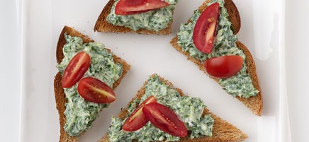 Arugula and Goat Cheese Toasts