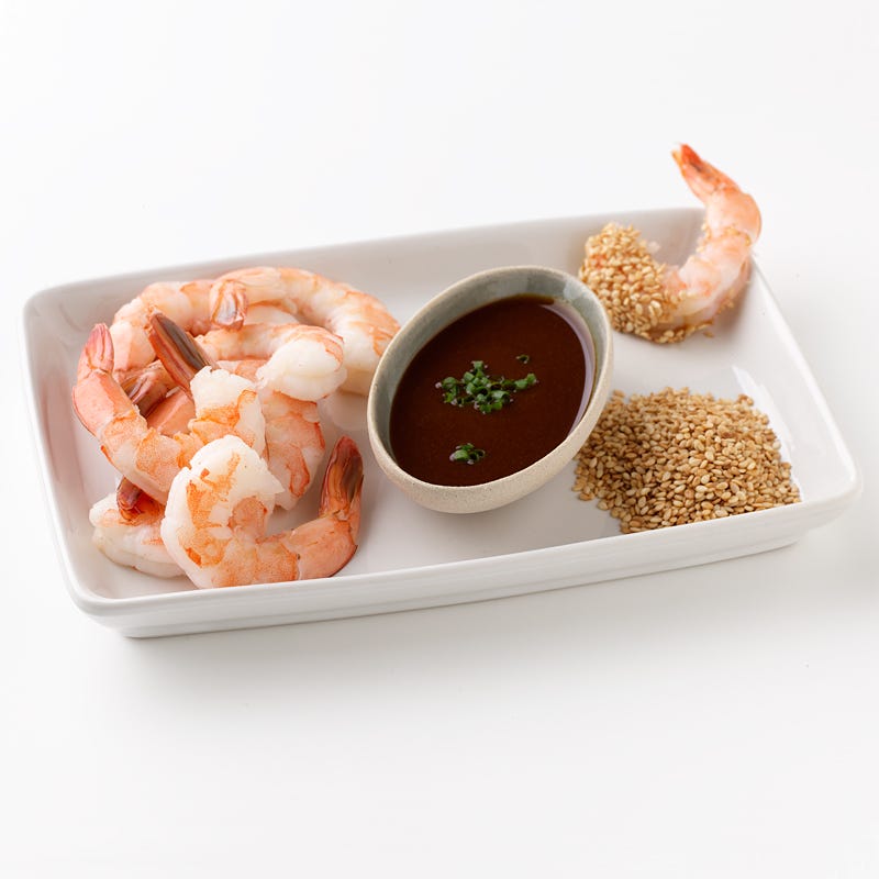 Shrimp with Wasabi and Sesame Seeds