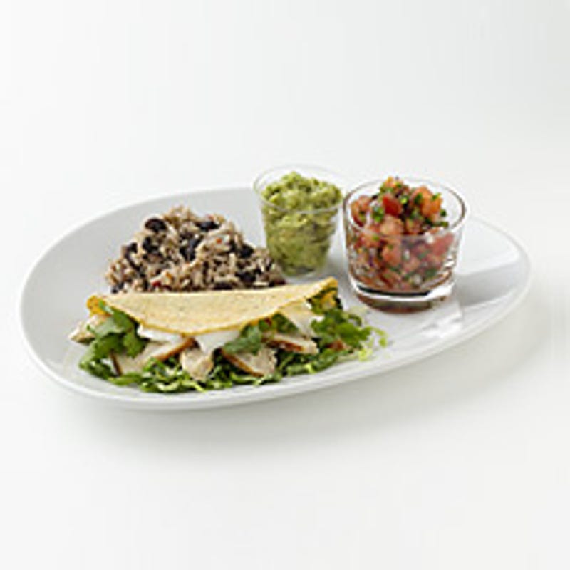 Fast-Food Taco with Rice and Beans