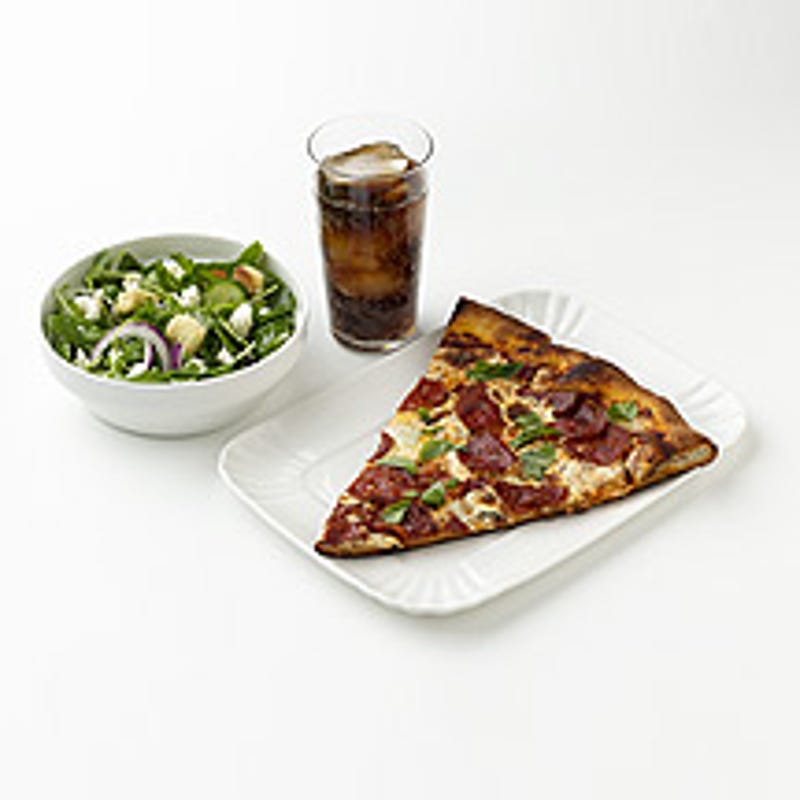 Italian-Restaurant Pizza and Salad