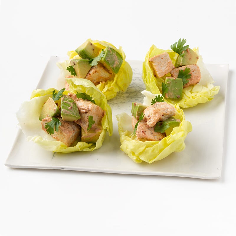 Chipotle Chicken Salad in Lettuce Cups