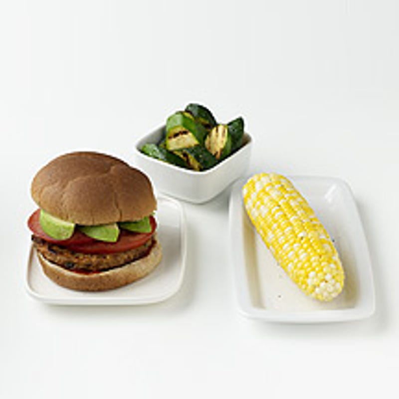 Photo of Veggie Burger and Corn on the Cob by WW