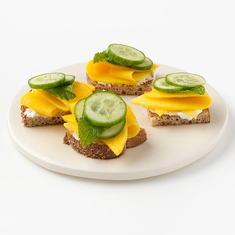 Mango and Cucumber Tea Sandwich