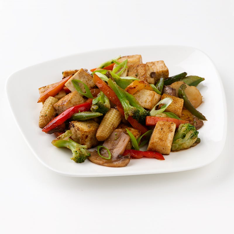 Stir-Fried Tofu with Chinese Veggies