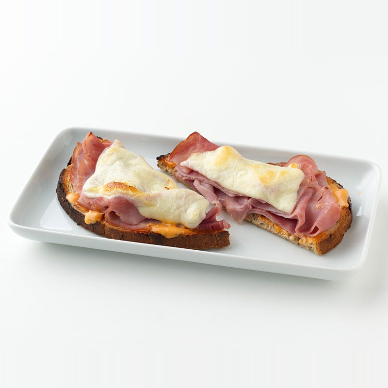 Open-Faced Ham and Cheese