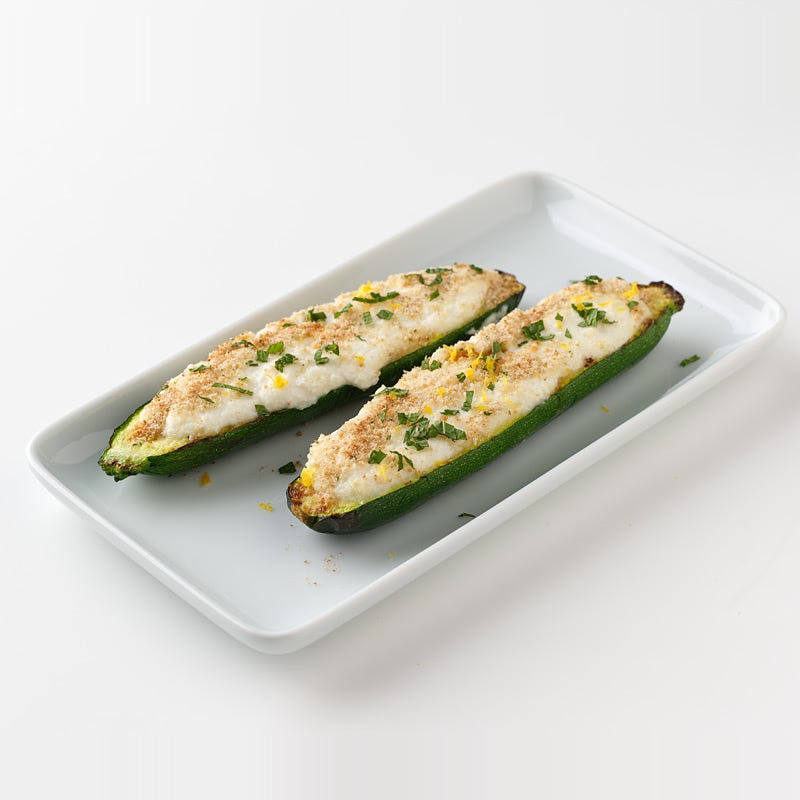 Broiled Stuffed Zucchini