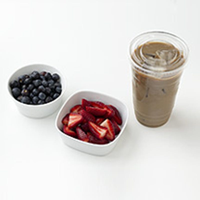 Fresh Berries and a Latte