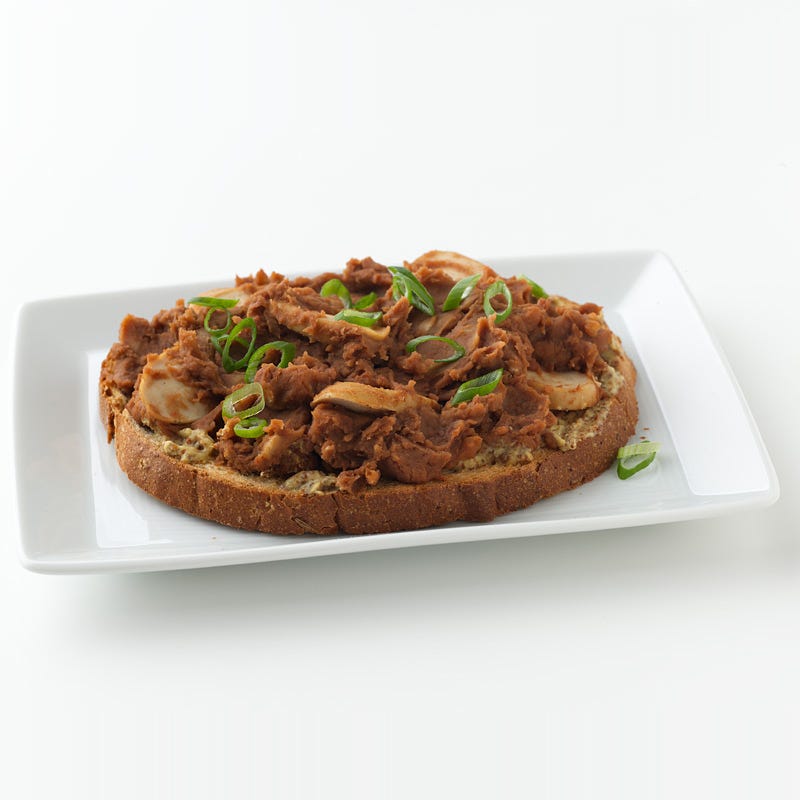 Open-Face Franks and Beans Sandwich