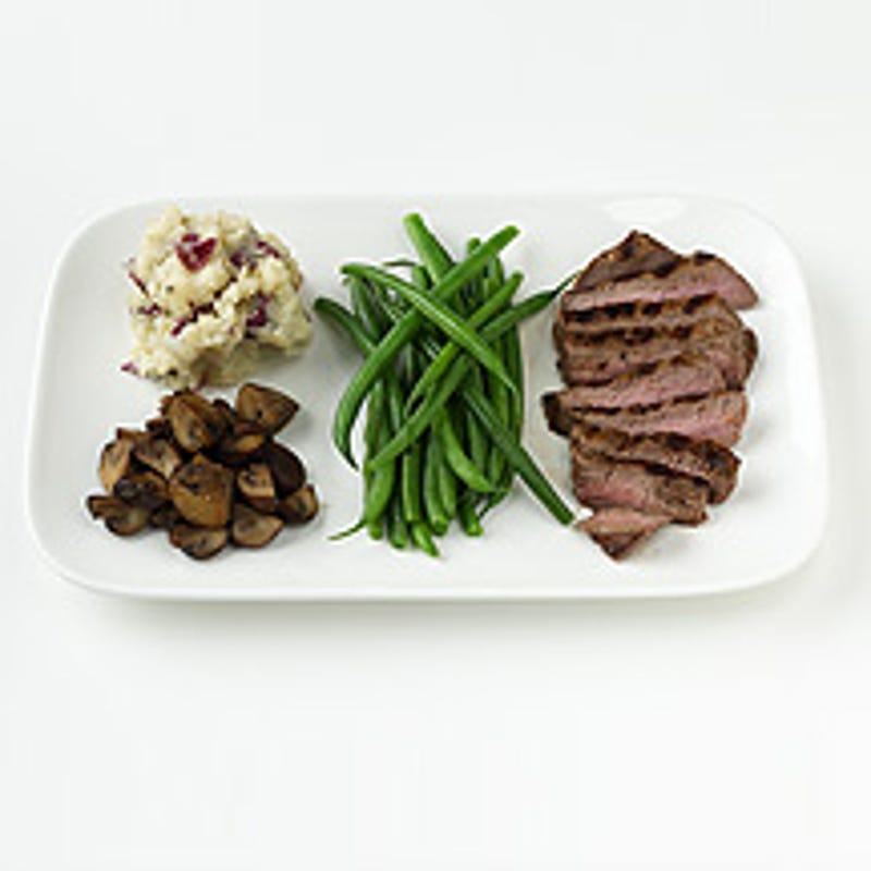 Steak with Potatoes and Green Beans
