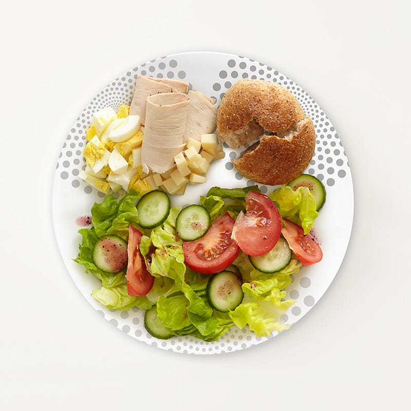 Photo of Portion Plate Deconstructed Chef’s Salad by WW